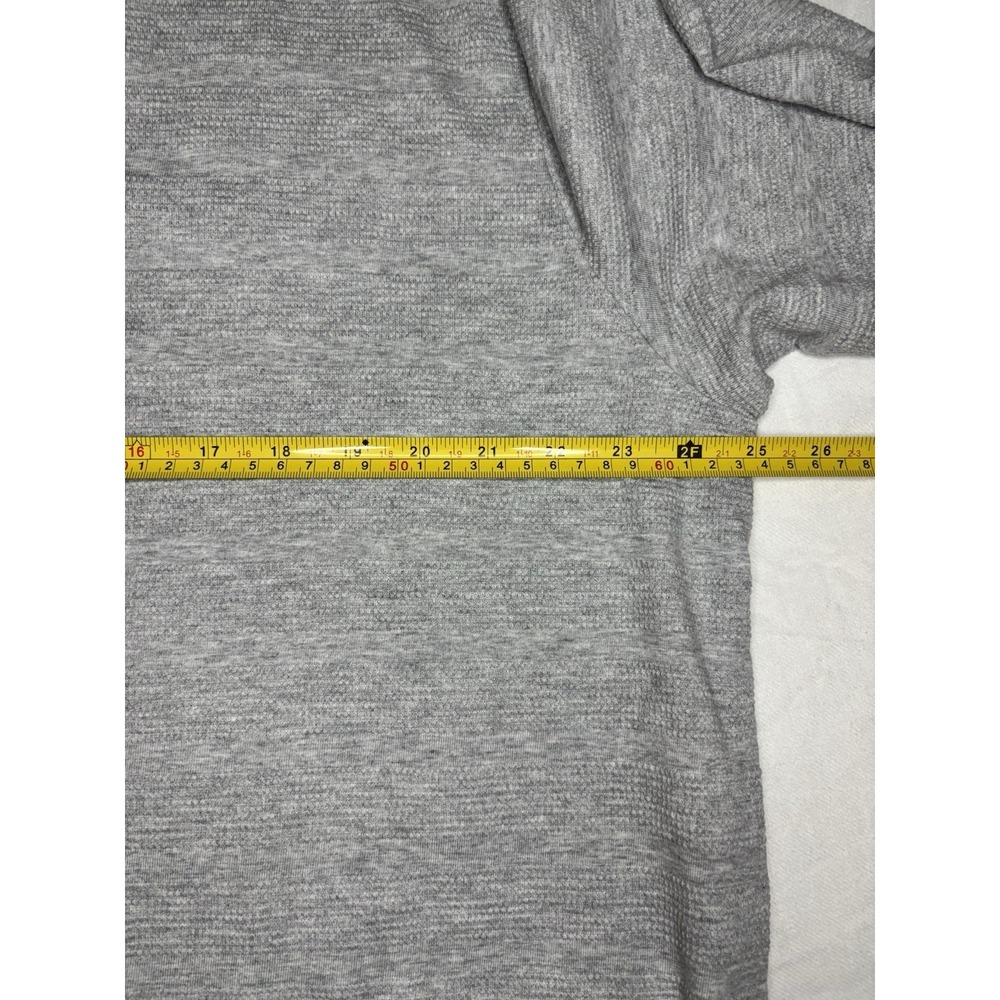 Ted Baker London Popcorn Stripe Long Sleeve Rugby Polo Shirt Grey XL NWT $165 - Picture 6 of 8